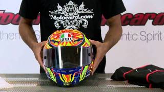 Review AGV GP Tech  Motocardcom [upl. by Annaul]