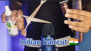 ASMR Indian Hair Cut 🇮🇳 [upl. by Naahs]