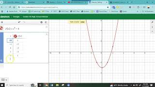 Desmos  Create a Table [upl. by Leelahk825]