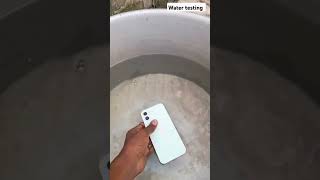 Iphone 12 water 💦 testing iphone12 watertesting shorts youtubeshorts [upl. by Ennaerb775]