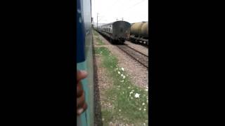 kalinga Utkal Express Parallel Run chase and Overtake thrases Janshatabdi [upl. by Nyer891]