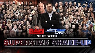 WWE DraftShake Up 2018  Predictions [upl. by Ynnod]