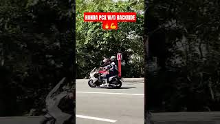 HONDA PCX W BACKRIDE🔥💪everyone kamoteriders subscribe highlightseveryone shortS [upl. by Lorianna50]