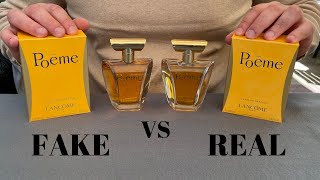 Fake vs Real Lancôme Poême Perfume 100 ML [upl. by Erik]