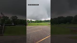 Tornado caught on camera in Alabama [upl. by Ahsikrats630]