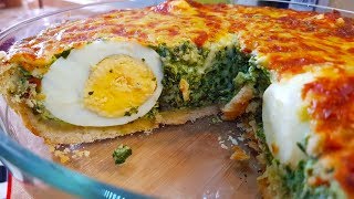 Puna PITA sa spanaćem i filovana kuvanim jajima recept 🥚 [upl. by Teeter208]