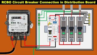 How to wire RCBO Breaker in Distribution board  RCBO Connection ElectricalTechnician [upl. by Standley]