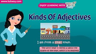 Kinds Of Adjectives  English Grammar  Grade 4 amp 5  Tutway [upl. by Uzzial617]