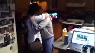 Marine surprises mom for Christmas [upl. by Irrot403]