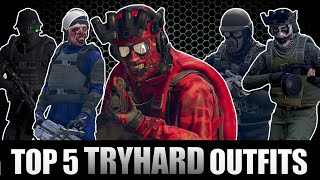 Top 5 TRYHARD Outfits  GTA Online [upl. by Eniamert]