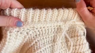 Double Folded Collar Crochet Tutorial [upl. by Mahan]