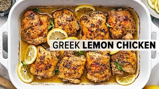 GREEK LEMON CHICKEN is a mustmake super easy dinner recipe [upl. by Dionisio]