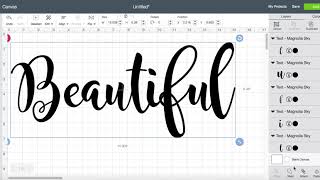 How to weld your letters in Cricut Design Space [upl. by Esom]