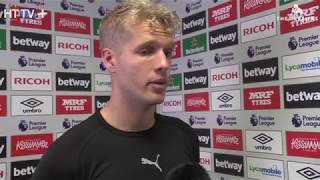 WATCH Jonas Lössl spoke to HTTV after West Ham United defeat [upl. by Ennazor942]