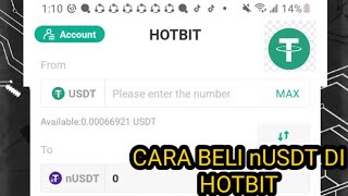 Cara beli nUSDT di HOTBIT [upl. by Anelleh204]