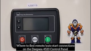 Where to find remoteauto start connections on the Deep Sea Electronics DSE4520 Control Panel [upl. by Selfridge766]