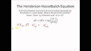 HendersonHasselbalch Equation [upl. by Ahsyia477]