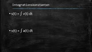 Integralrechnung ZeitWeg  Geschwindigkeit  Beschleunigung [upl. by Zevahc]