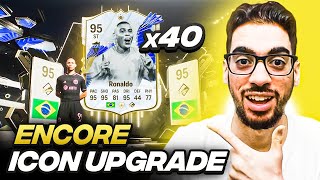 OPENING X40 ENCORE ICON UPGRADE SBC PACKS FC 24 Ultimate Team [upl. by Skcirdnek]