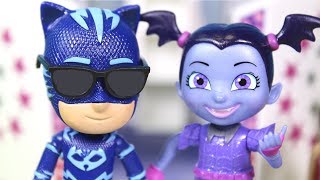 ⚡ PJ MASKS ⚡ Concurso de talentos y canto con Vampirina Buhita Gatuno y Gekko [upl. by Eelarbed]