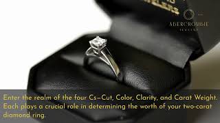 How Much is a 2 Carat Diamond Ring  By Abercrombie Jewelry [upl. by Derfniw]