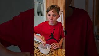 Braden cooking Fajita lettuce wraps cooking food hellofresh [upl. by Rizas]