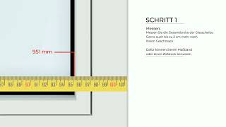 PlisseeMessanleitung zum Klemmen  wwwgardinen21de [upl. by Sully]