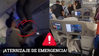 ATERRIZAJE DE EMERGENCIA fuerte turbulencia de MADRID a MONTEVIDEO [upl. by Karlyn]