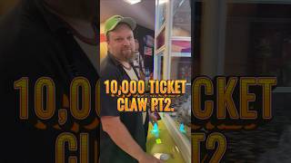 CAN we win on the 10000 mega ticket claw machine part 2 arcade arcadegames familyfun jackpot [upl. by Hinze259]