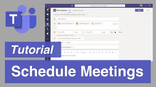 Microsoft Teams  The Right Way to Schedule Meetings [upl. by Yenterb]