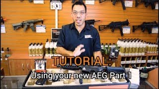 Tutorial Using that new AEG Part 1 of 2 from Fox Airsoft [upl. by Monafo]