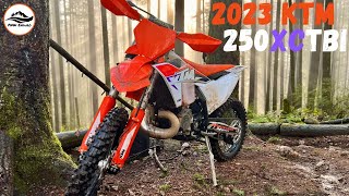 Almost Unrideable 2023 KTM 250XC TBI Review [upl. by Feenah]