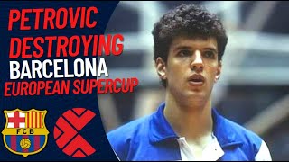 DRAZEN PETROVIC 47 pts VS Barcelona 1987  European SuperCup [upl. by Loveridge211]