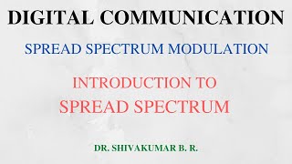 Lecture 51 Introduction to Spread Spectrum [upl. by Droc541]