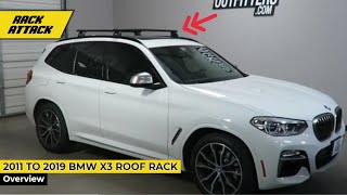 2011 to 2019 BMW X3 with Thule Rapid Podium AeroBlade Roof Rack [upl. by Zelle500]