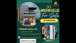 ISHA CITY PREMIUM VILLA PROJECT AT BACHARAM NEAR GHATKESAR hyderabadproperties26 [upl. by Ena]