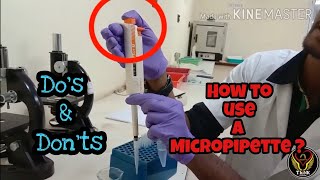 How to use a Micropipette   Tamil  Lab Techniques  Microbiology  ThiNK VISION  TNK [upl. by Yssej337]