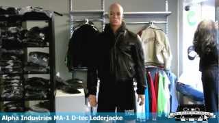 Alpha Industries MA1 Dtec Lederjacke  Produktansicht  Releasehiphopde [upl. by Juliann439]