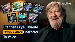 Stephen Fry Reveals His Favorite Harry Potter Characters to Voice  Audible [upl. by Nettle]