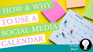 Why amp How to Use a Social media Content Calendar [upl. by Christean139]