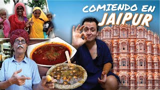 Comiendo en Jaipur La India 🇮🇳 comida callejera en la ciudad rosa [upl. by Nodle507]