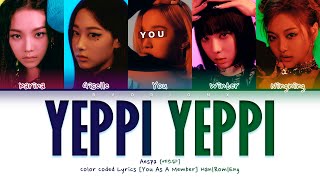 Aespa 에스파 YEPPI YEPPI  You As A Member Karaoke  5 Members Ver  BDAY REQUEST [upl. by Harad]