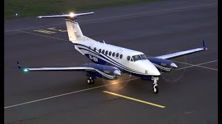 🛩️ Beechcraft 350i Super King Air OOSDV  Landing and Taxi to Parking Position 🛩️ [upl. by Pisarik645]