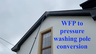 How to convert water fed poles for pressure power jet amp soft washing [upl. by Ojok688]