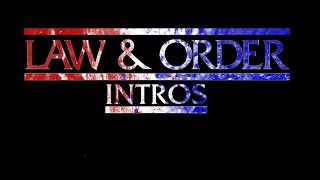 All Law and Order Intros [upl. by Sewole497]