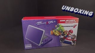 Nintendo quotNewquot 2DS XL PurpleSilver Unboxing [upl. by Nivak]