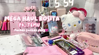 🌷TEMU Haul Muchas cosas rositas y de kitty🎀 [upl. by Meryl]