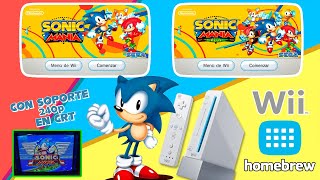 Sonic Mania  Sonic Mania Plus port WAD Homebrew Wii [upl. by Ennaegroeg]