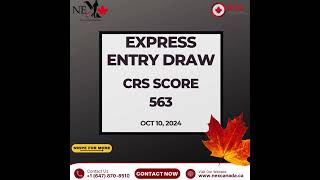 Express Entry Draw at 563 [upl. by Maxwell]