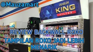 REVIEW RAK BACKWALL ROKO TOKO MAUZA MART tokosembako toserba minimarket brilink [upl. by Corilla]